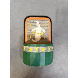 Halloween Wooden Wall/Table Decor - Cute Ghost/ Rustic Bucket/Holder